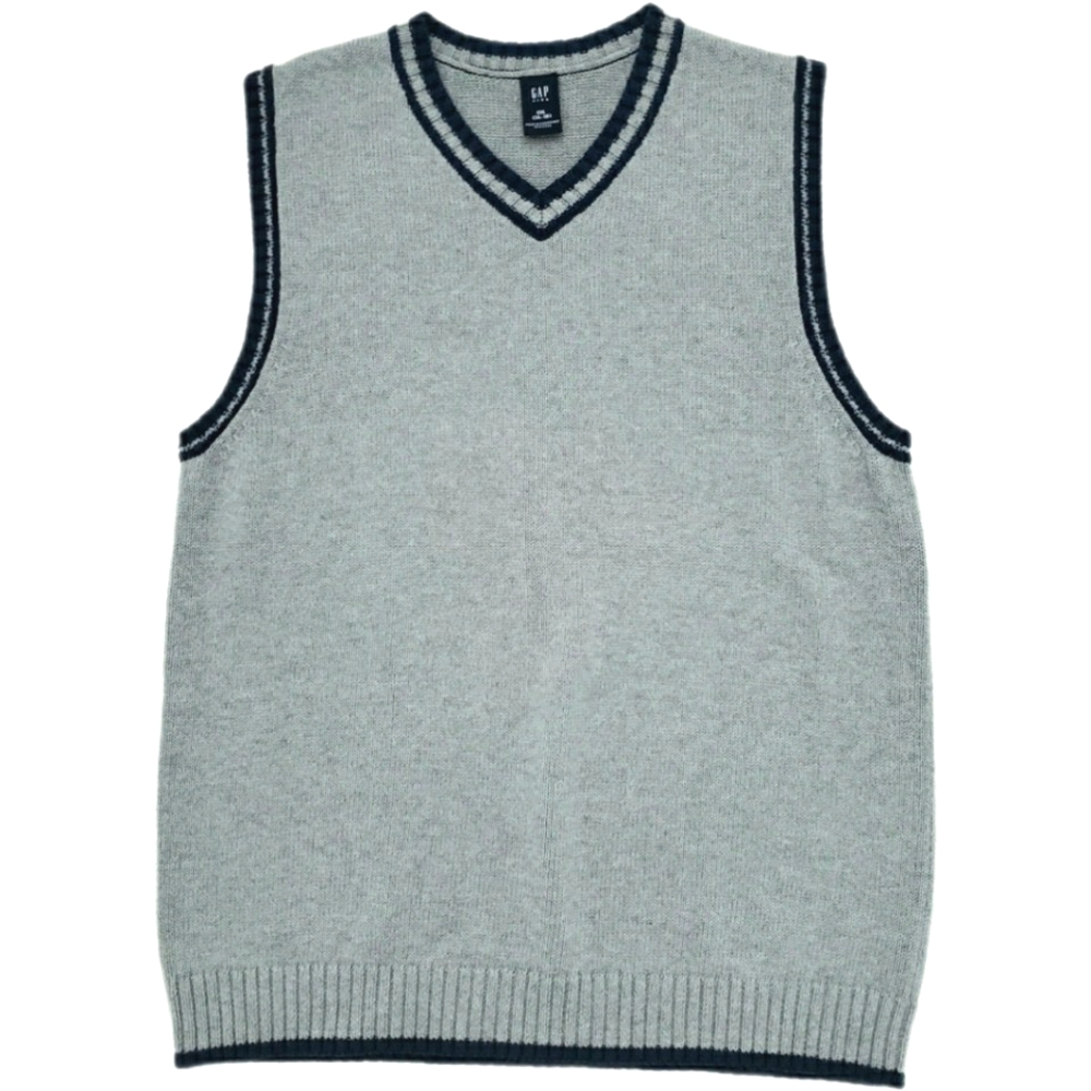 New GAP Big Boys Sleeveless V-Neck Sweater Vest in Gray